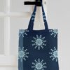 img_32d0c1809881e1.jpg snow flakes AOP Totebag Zipper