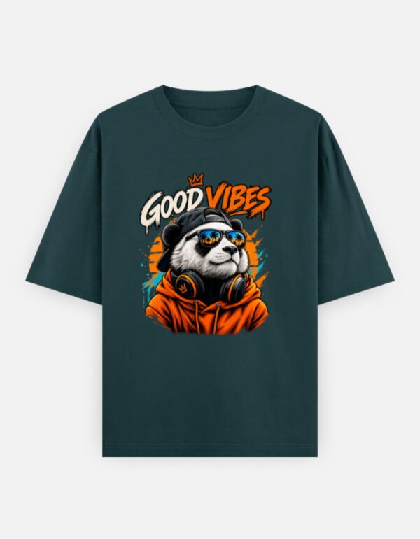 Panda Good Vibes Oversized Classic T-Shirt